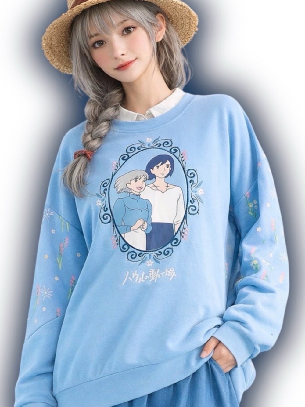 Studio Ghibli Howl's Moving Castle Sophie & Howl Portrait Crewneck